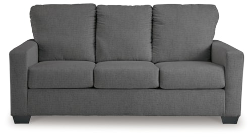Contemporary Full Sleeper Sofa with Track Arms