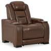 Signature Design by Ashley Furniture The Man-Den Power Recliner with Adjustable Headrest