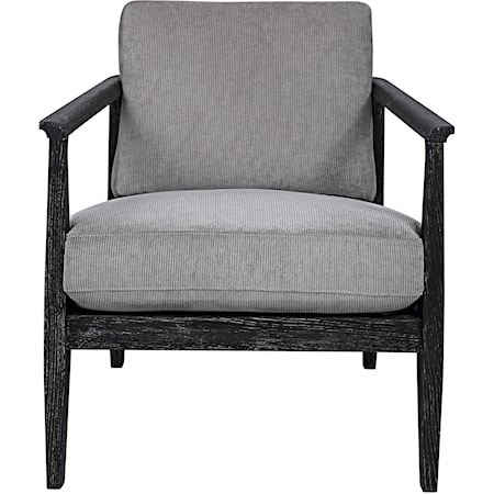 Contemporary Accent Chair with Upholstered Cushion