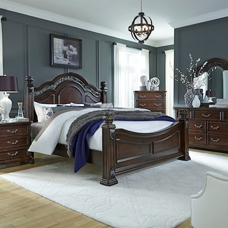 4-Piece Queen Poster Bedroom Set