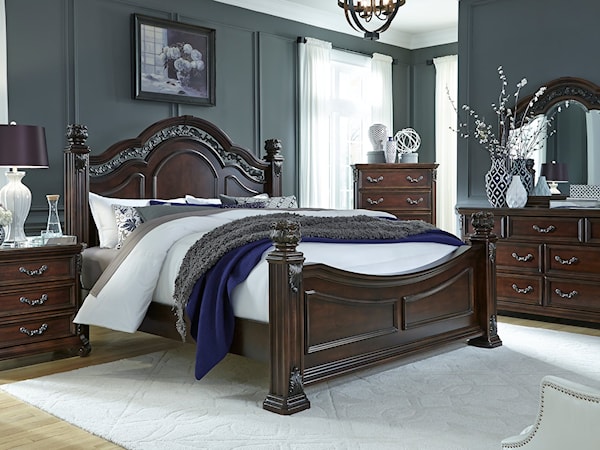 4-Piece Queen Poster Bedroom Set