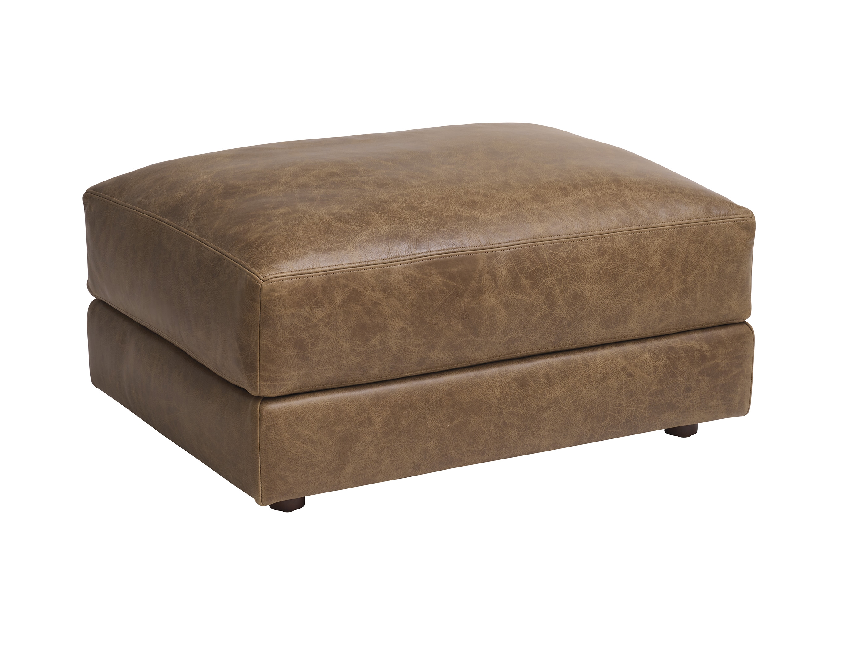 Millington  Leather Ottoman
