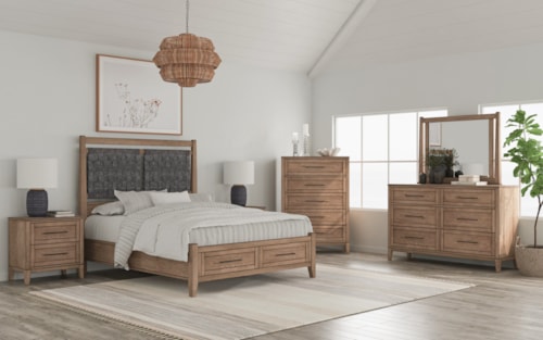 Transitional 6-Piece Queen Bedroom Set