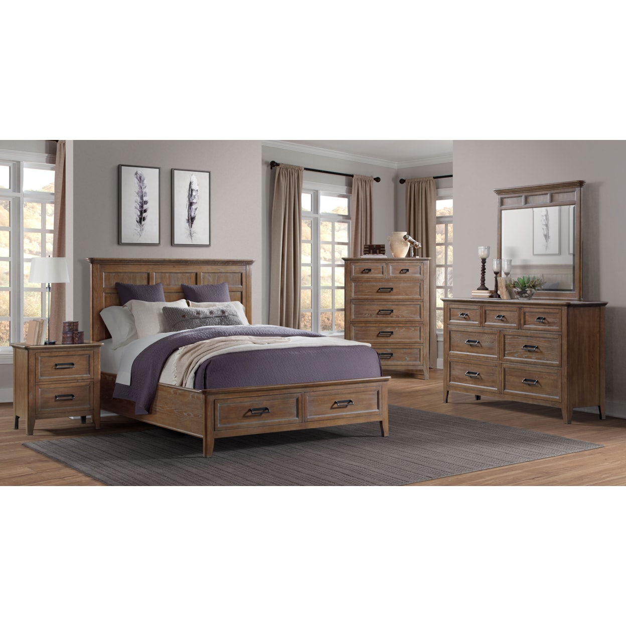 VFM Signature Hearthstone Queen Storage Bed