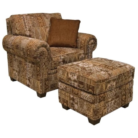 Chair and Ottoman Set