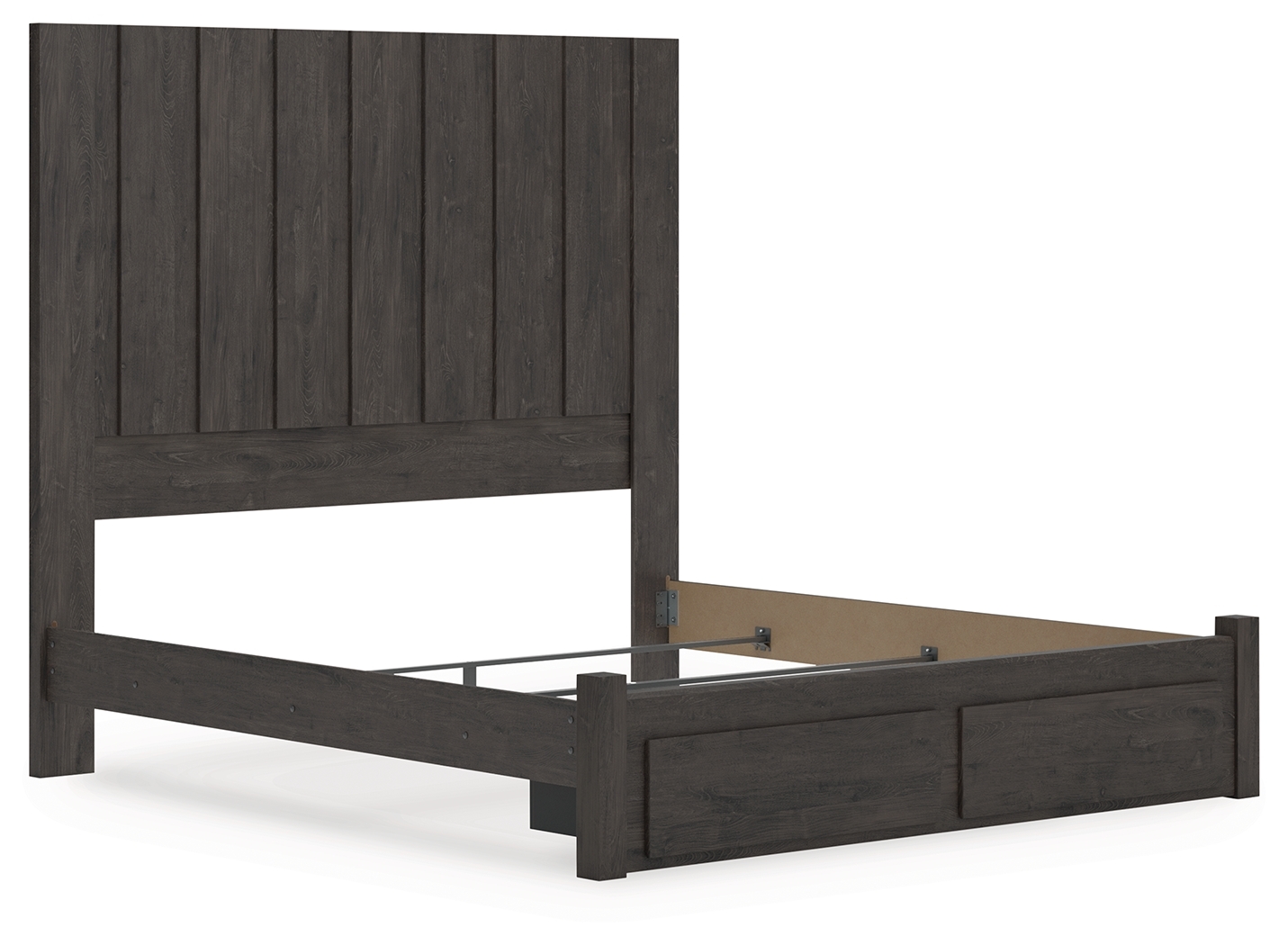 King Panel Storage Bed