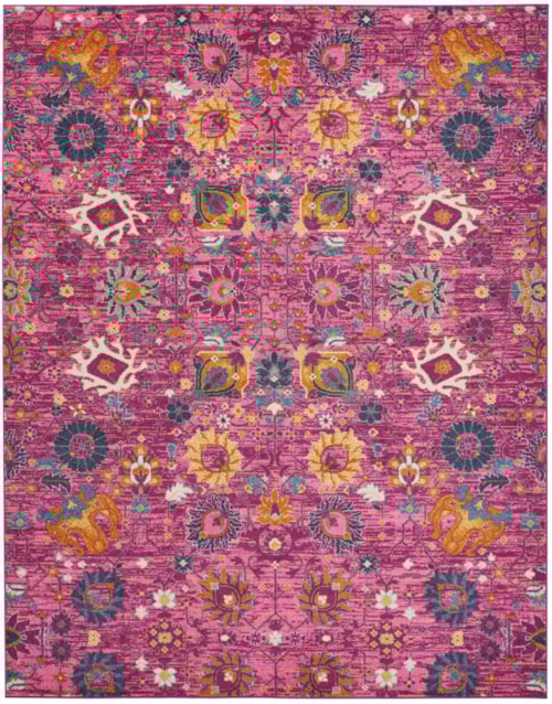 8' x 10' Fuchsia Rectangle Rug
