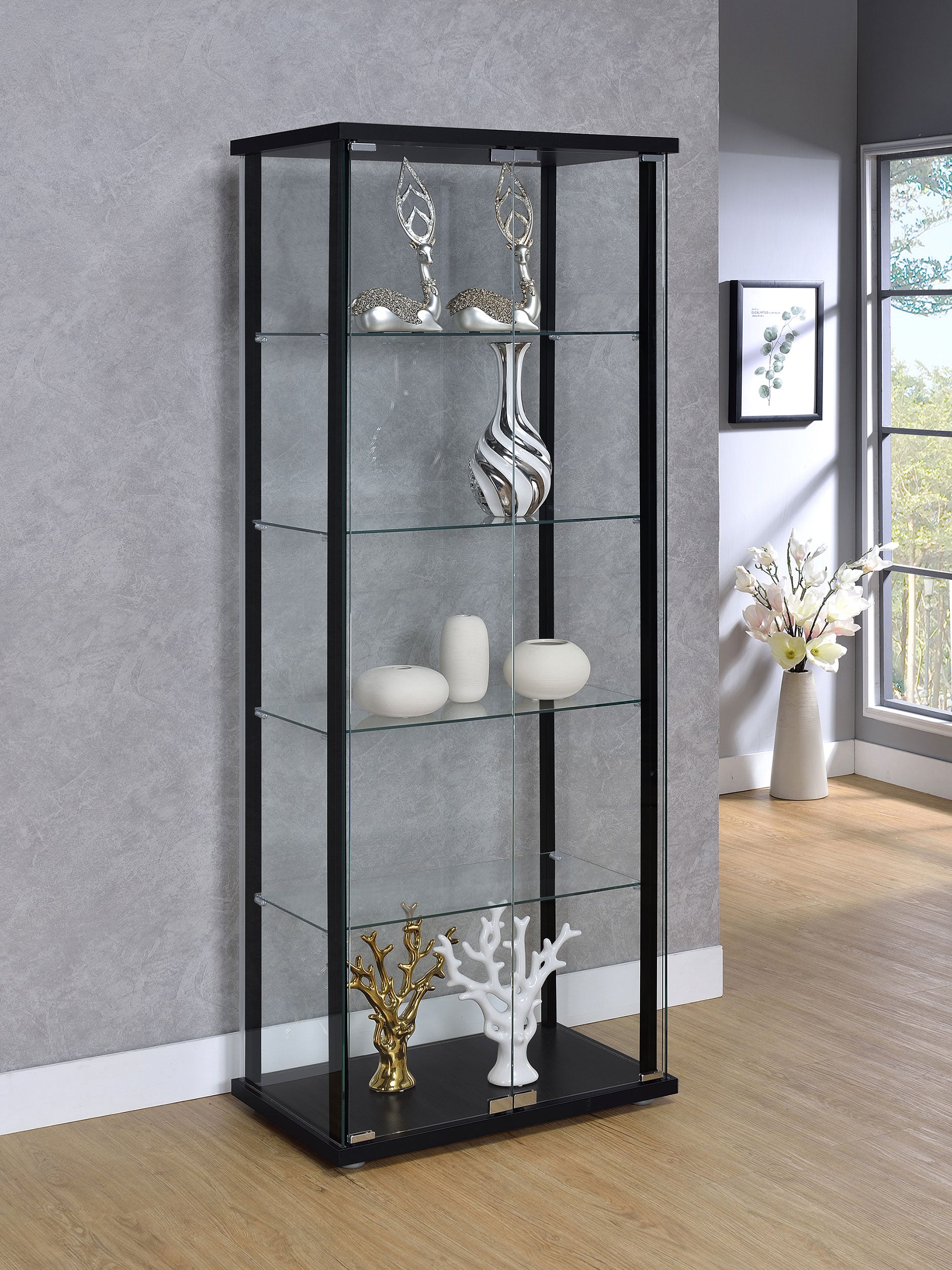 Glass Curio Display Cabinet