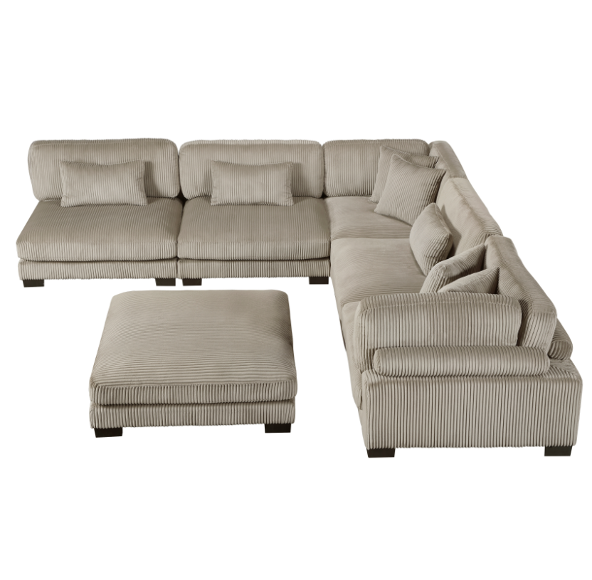 Homelegance Traverse 6-Piece Sectional Sofa