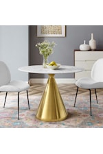 Modway Tupelo 28" Marble Dining Table