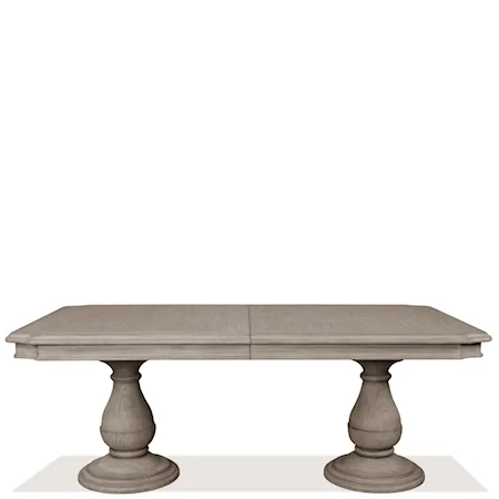 Traditional Double-Pedestal Dining Table