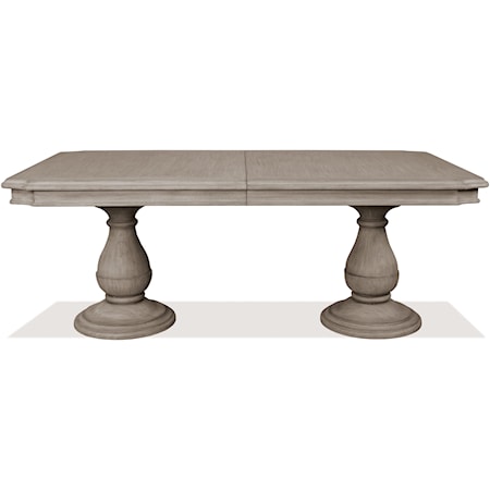 Traditional Double-Pedestal Dining Table