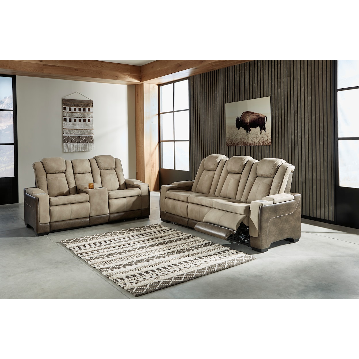 Ashley Furniture Signature Design Next-Gen DuraPella Power Reclining Set