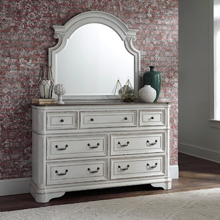 7-Drawer Dresser & Mirror Set