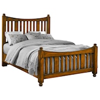 Traditional King Slat Poster Bed