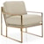 Decor-Rest 2782 Contemporary Chair with Metal Frame