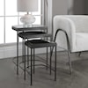 Uttermost Accent Furniture - Occasional Tables Black Nesting Tables, S/3