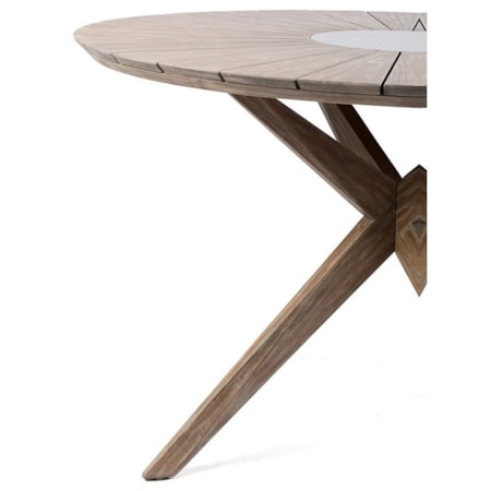 Outdoor Patio Eucalyptus Wood Dining Table