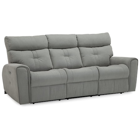 Acacia Contemporary Power Reclining Sofa with Power Headrests