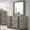 CM Rangley 6-Drawer Dresser Mirror and Mirror Set