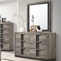 Contemporary 6-Drawer Dresser