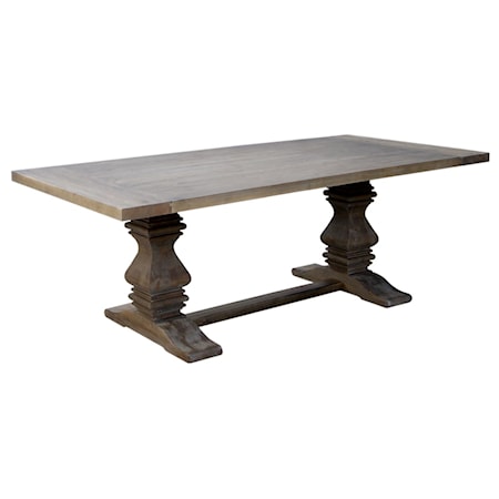 Rectangular Trestle Dining Table