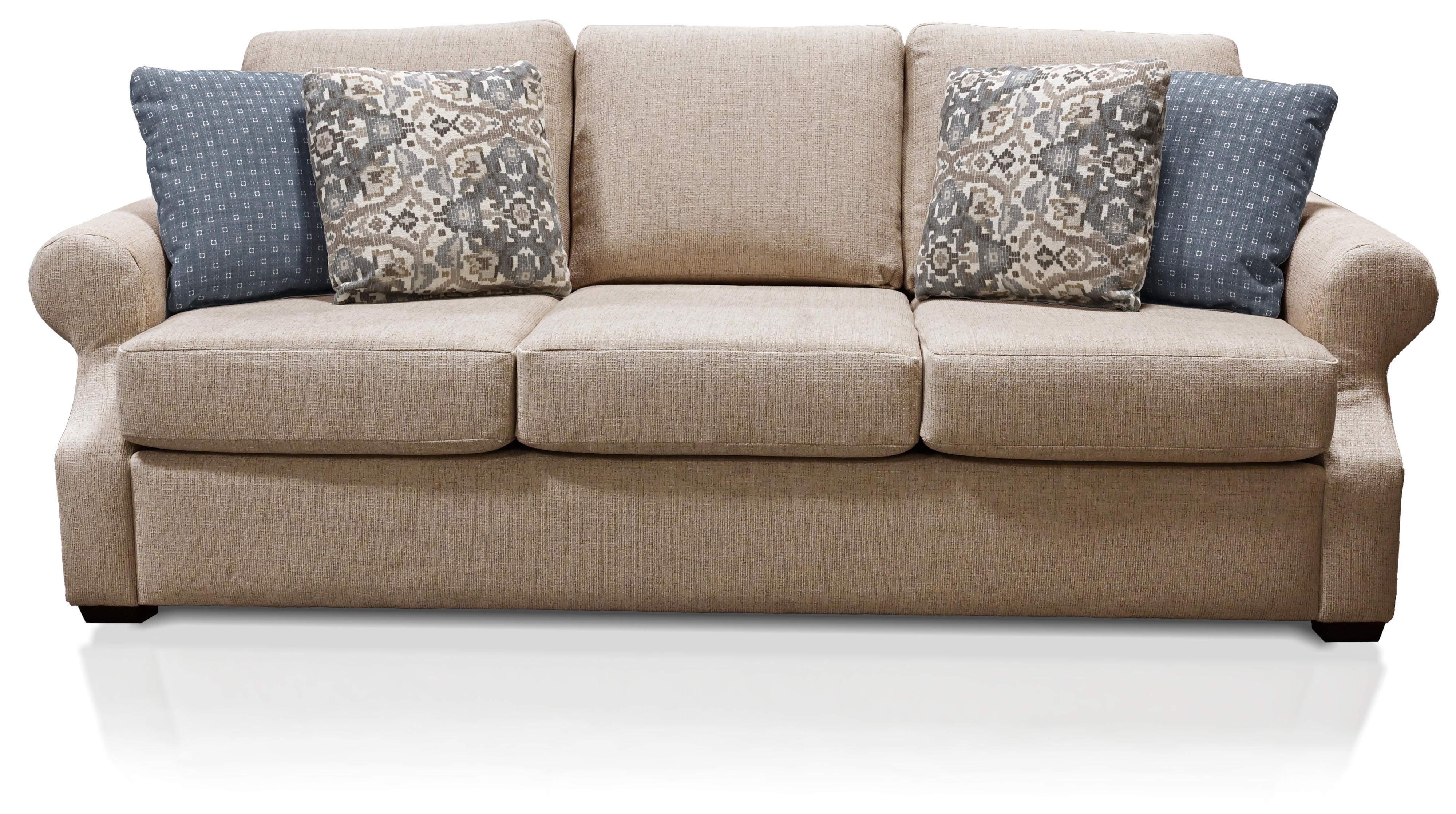 Sofa with 4 Toss Pillows