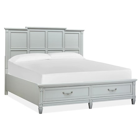 Complete King Panel Storage Bed