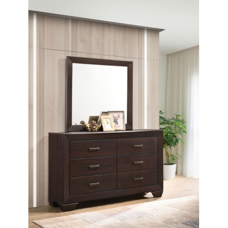 6-drawer Dresser w/ Mirror