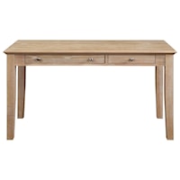 Contemporary 54" Table Desk with Drop-Front Keyboard Drawer