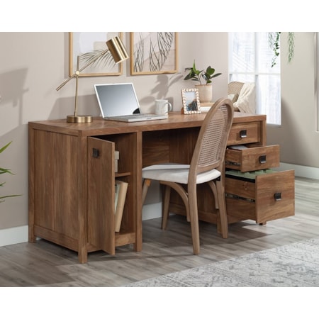 Three-Drawer Computer Desk