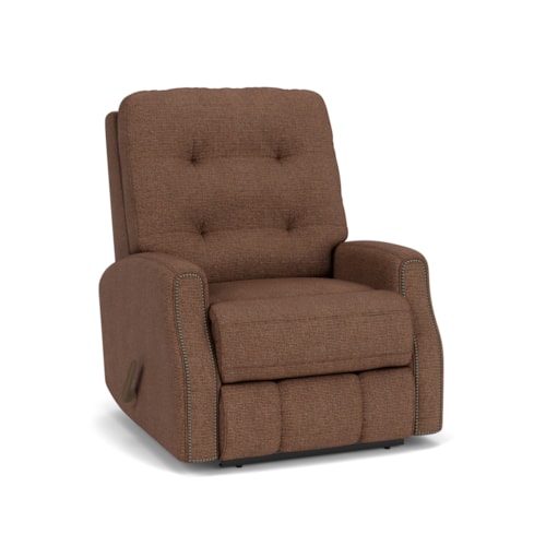 Button Tufted Manual Recliner