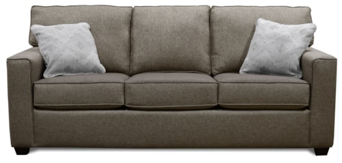 Transitional Sofa with Tapered Legs