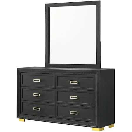 Dresser & Mirror Set