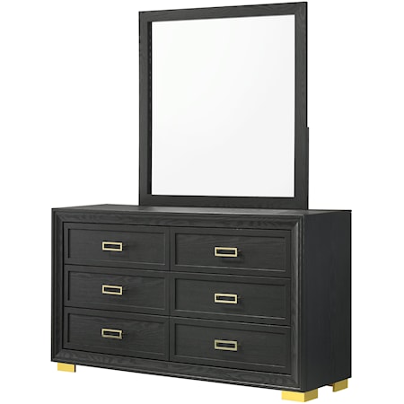 Dresser &amp; Mirror Set