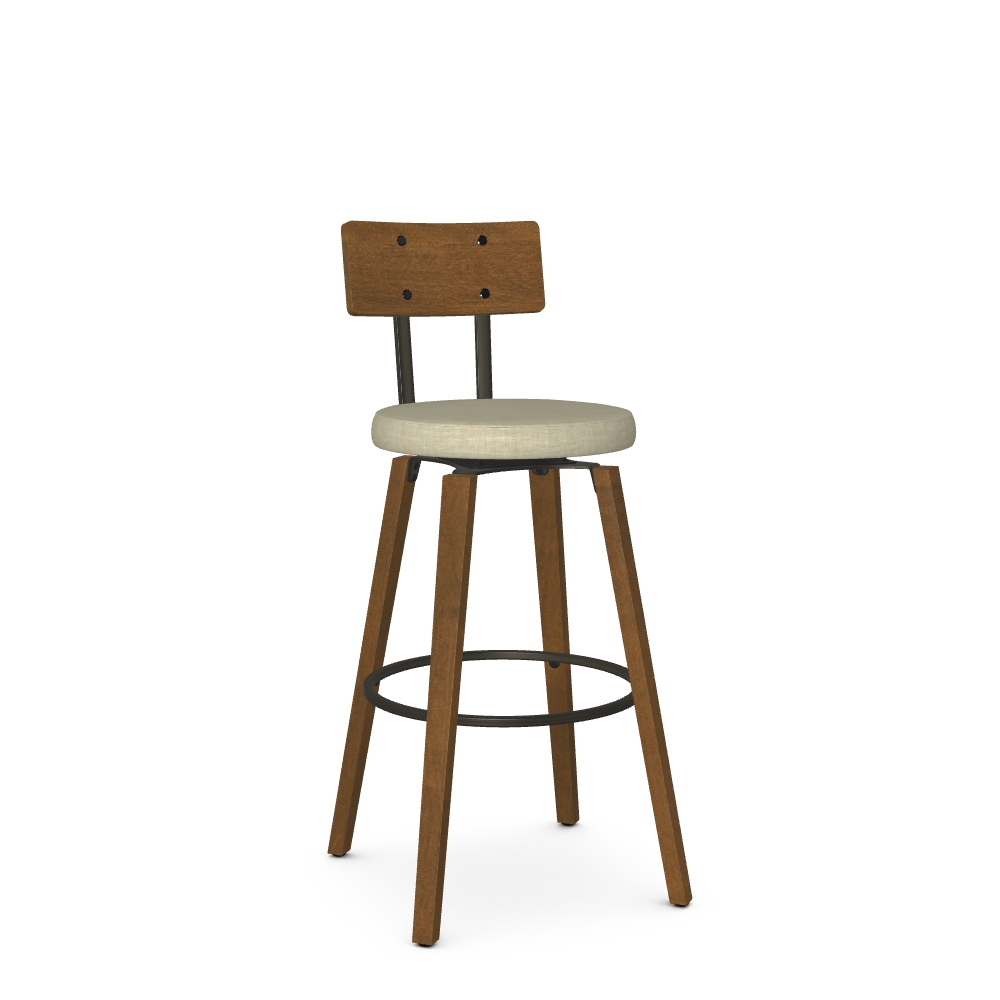 Upholstered Swivel Bar Stool