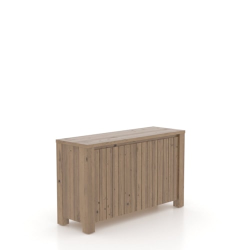 Customizable 3-Door Buffet with Slat Design