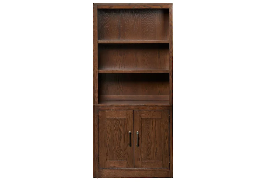 Kentwood 2-Piece Bookcase with Door Base by Winners Only at Belpre Furniture