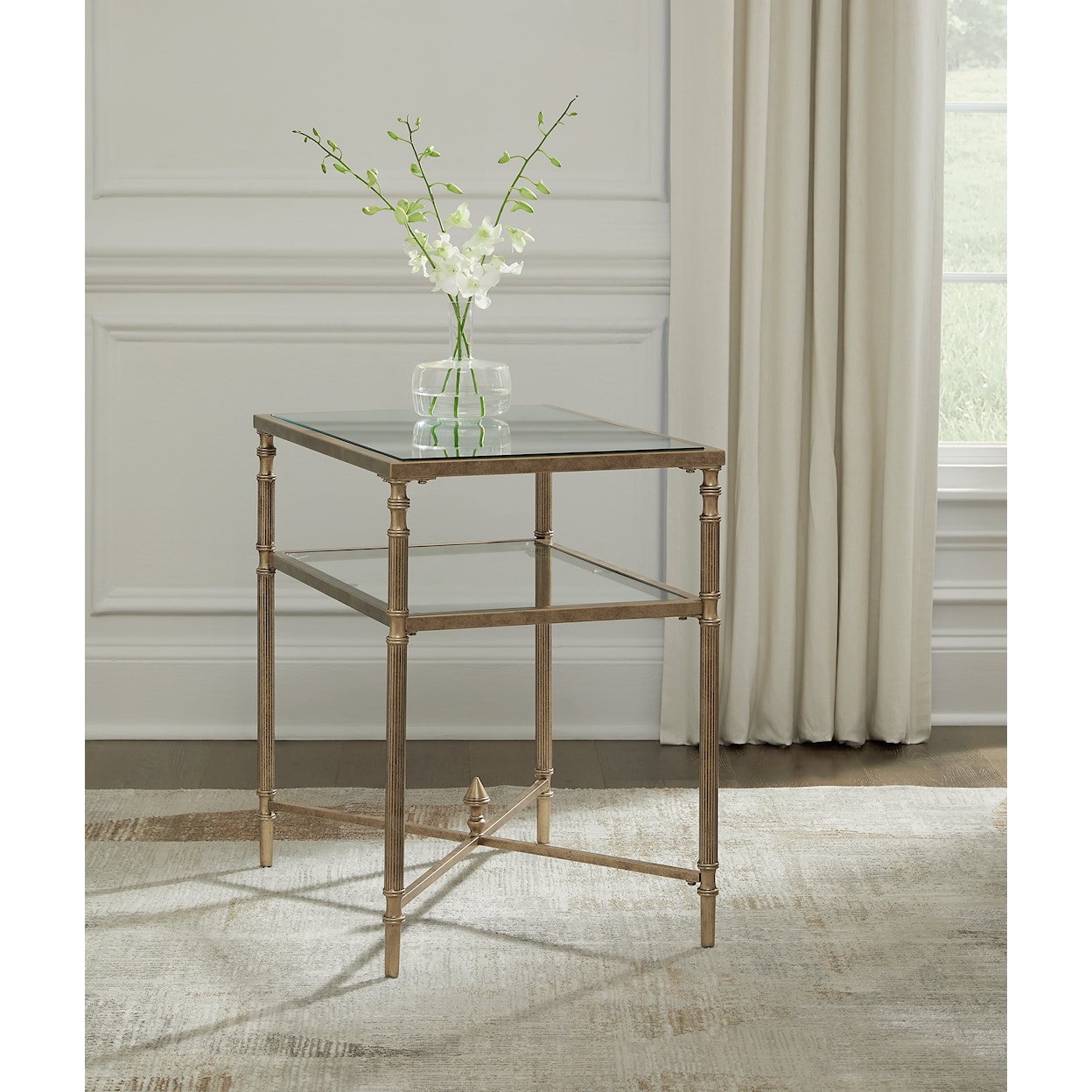 Ashley Signature Design Cloverty Coffee Table and 2 End Tables