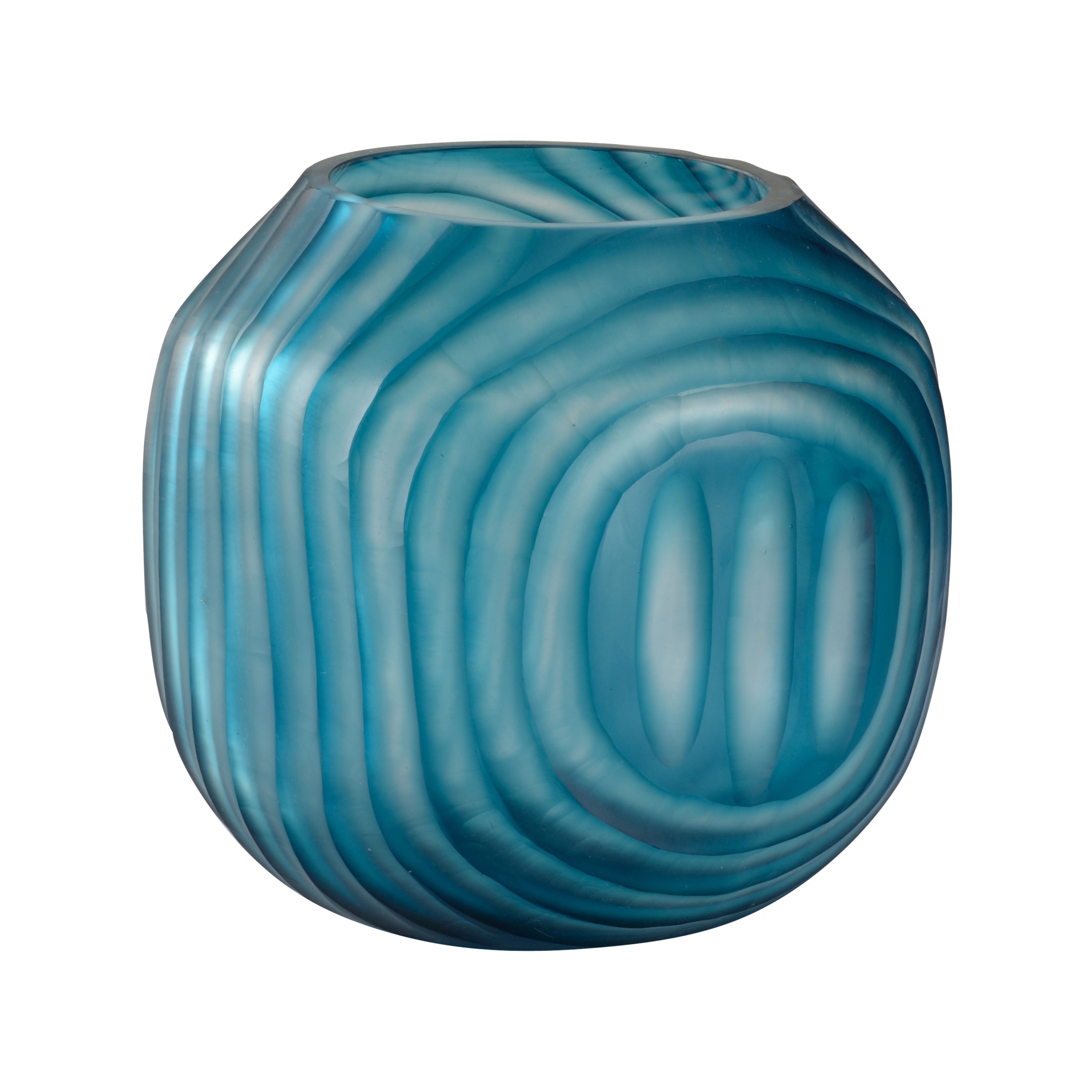 Chelsea House Chelsea House Misc Swirl Vase - Small Blue
