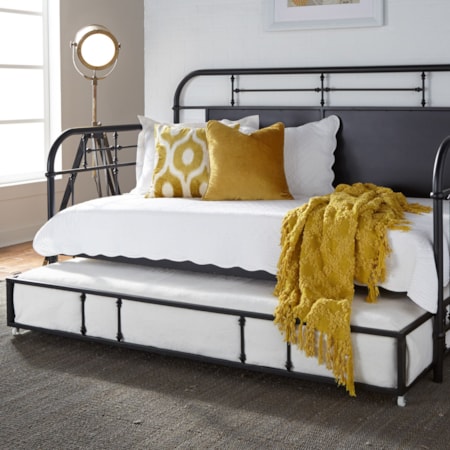 Twin Metal Daybed with Trundle