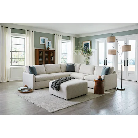 3-Piece Sectional Sofa with Queen Sleeper