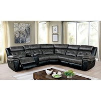Transitional Power Sectional with USB Chargers 