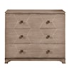 Accentrics Home Accents Hexagonal Print Three Drawer Chest