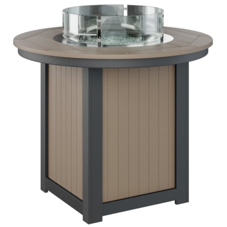 44" Round Counter-Height Fire Table