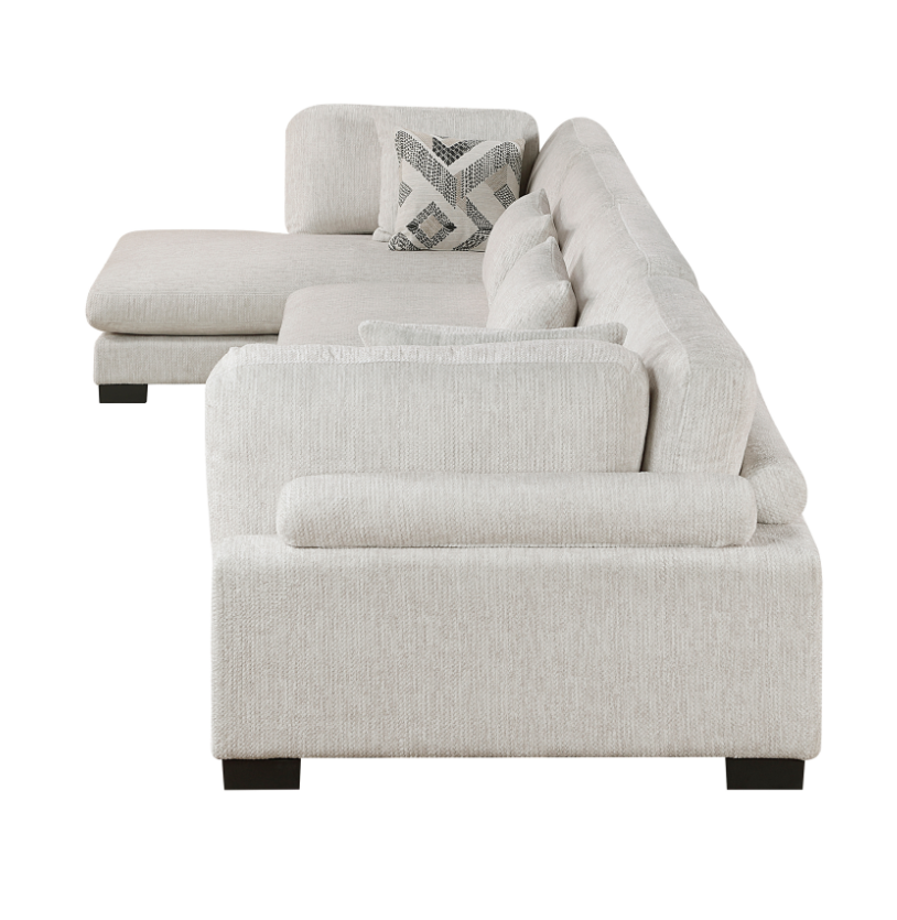 Homelegance Tinley 4-Piece Sectional Sofa with Chaise