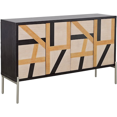 Mid-Century Modern Four Door Credenza