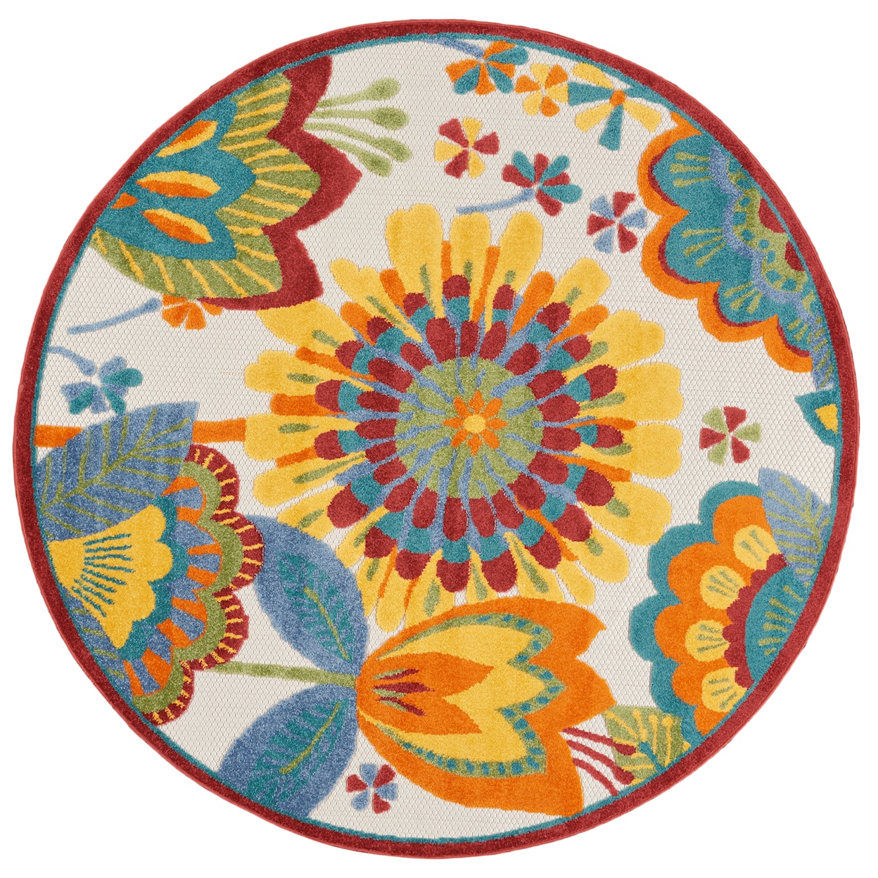 Nourison Aloha 5'3" Round  Rug