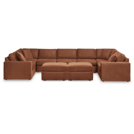 7-Piece Sectional And 2 Ottomans