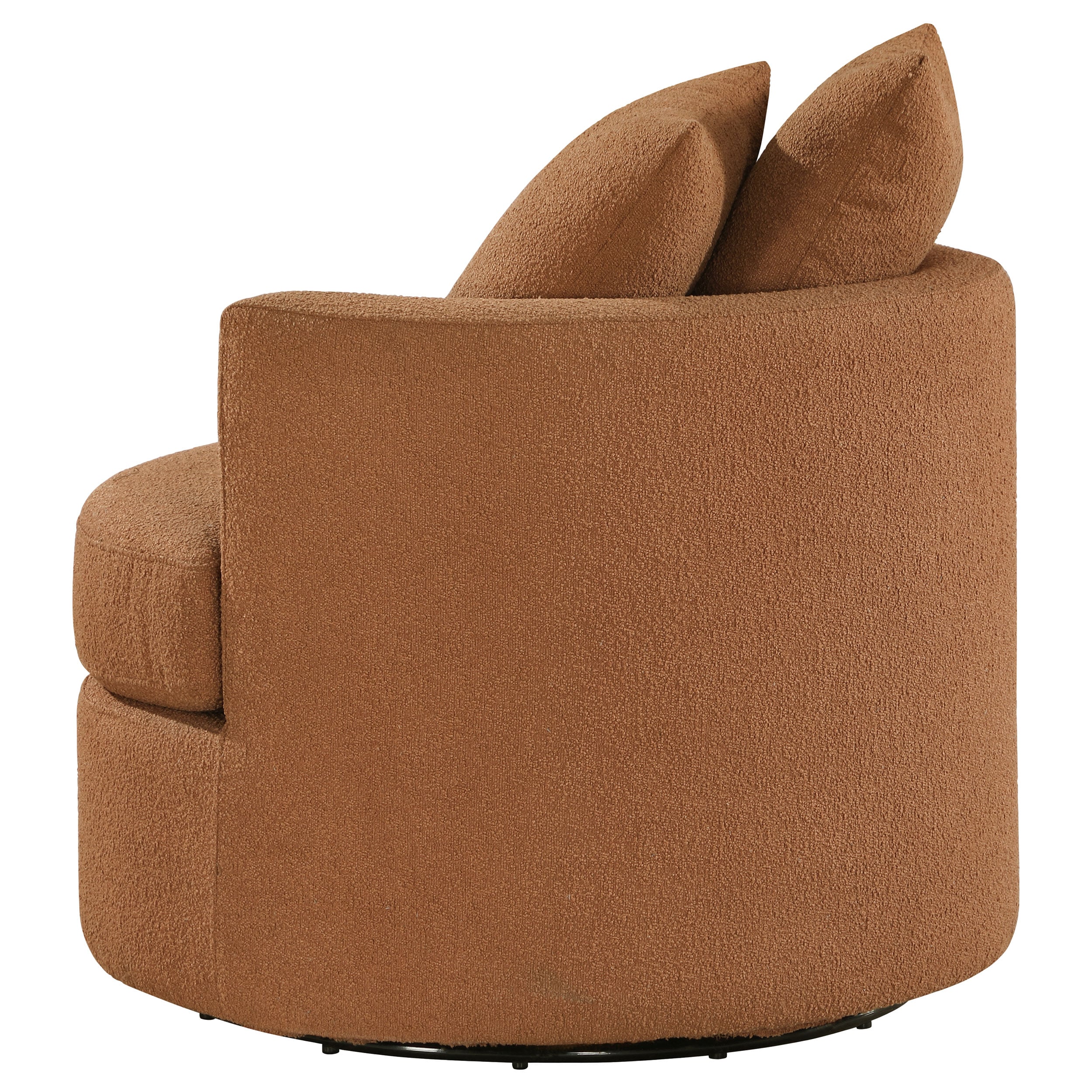 Coaster Debbie Debbie Swivel Accent Chair Burnt Orange